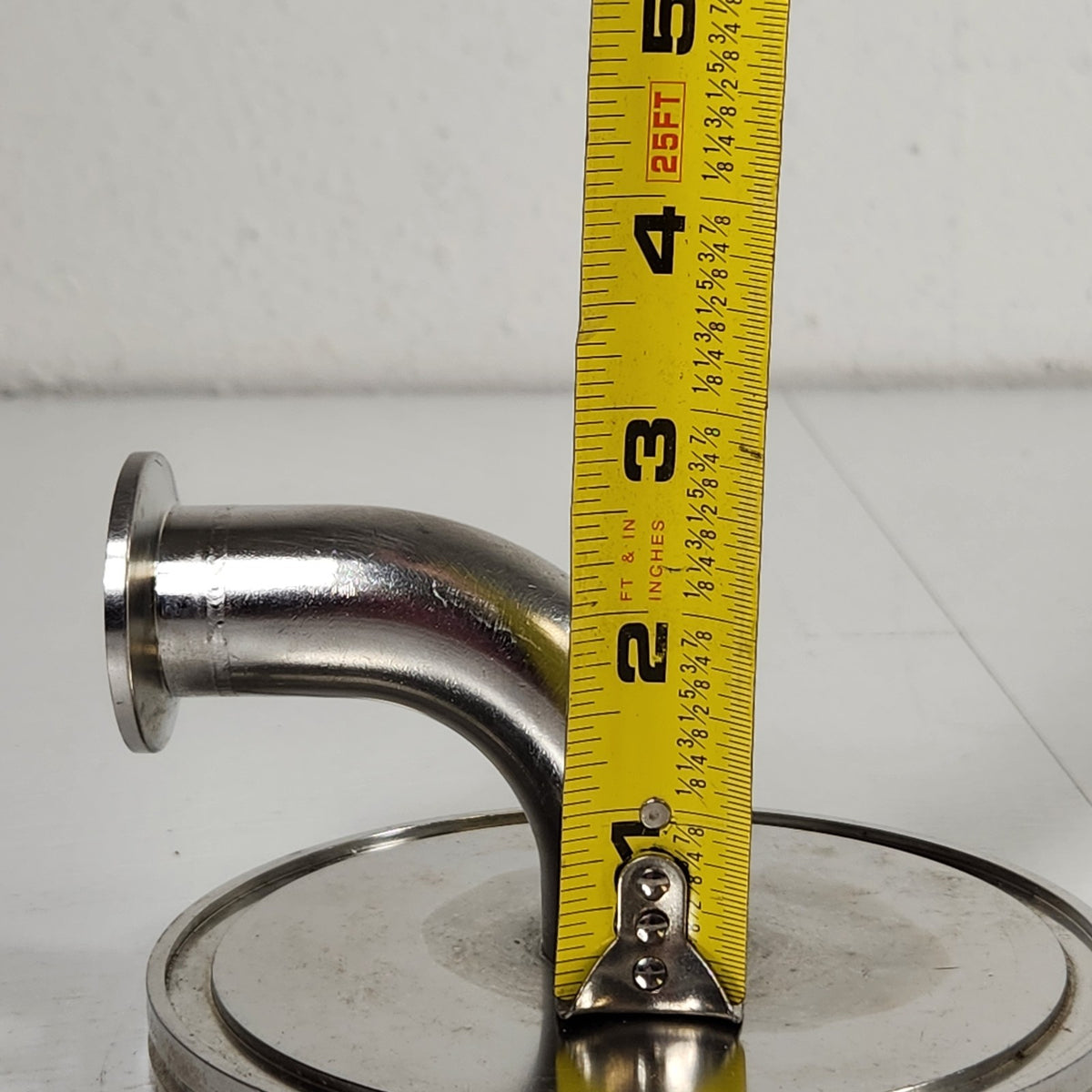 HPS MKS ISO-K100 to KF25 NW25 90° Reducing Elbow High Vacuum Stainless Steel