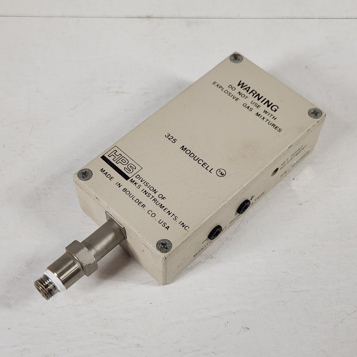 MKS 325 Moducell Pirani Vacuum Pressure Transducer Gauge 0.001-100 Torr DB9