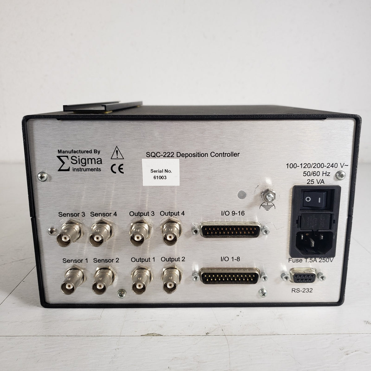 Sigma SQC-222 4-Channel Thin Film CoDeposition Controller QCM Tested Working