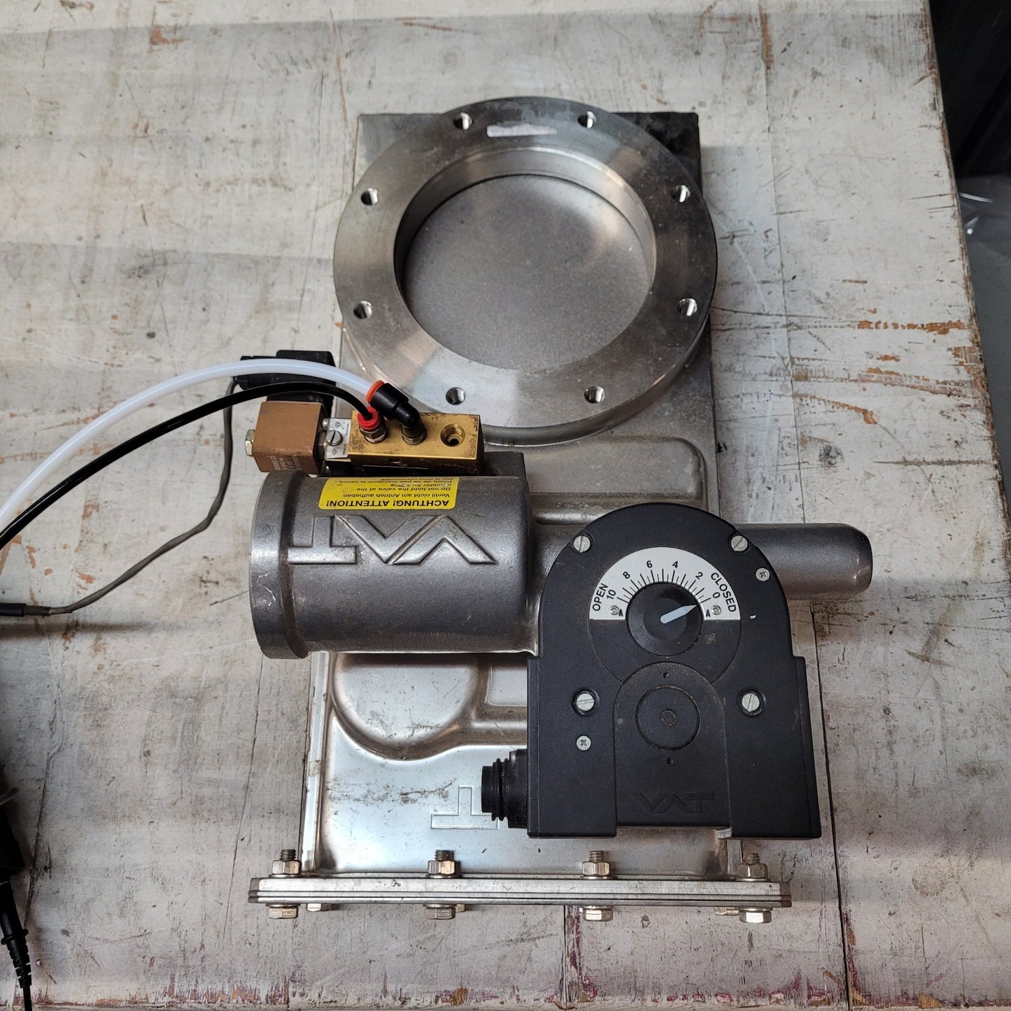 TESTED VAT F14-100180 DN160 ISO-F 6in Pneumatic SS High Vacuum Gate Valve ISO160