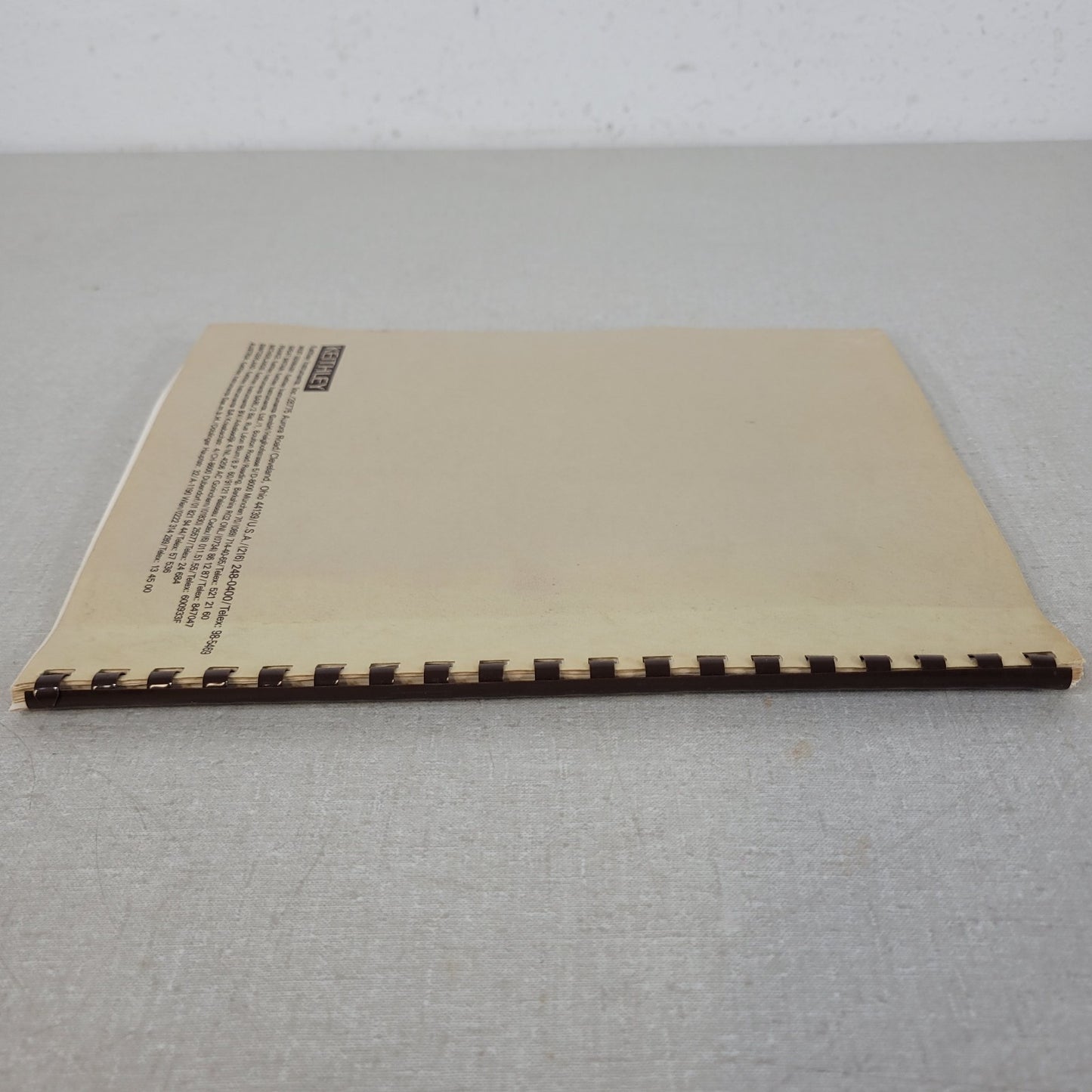 Keithley 29683 Rev D Model 177 Microvolt DMM 1788 Battery Pack Manual