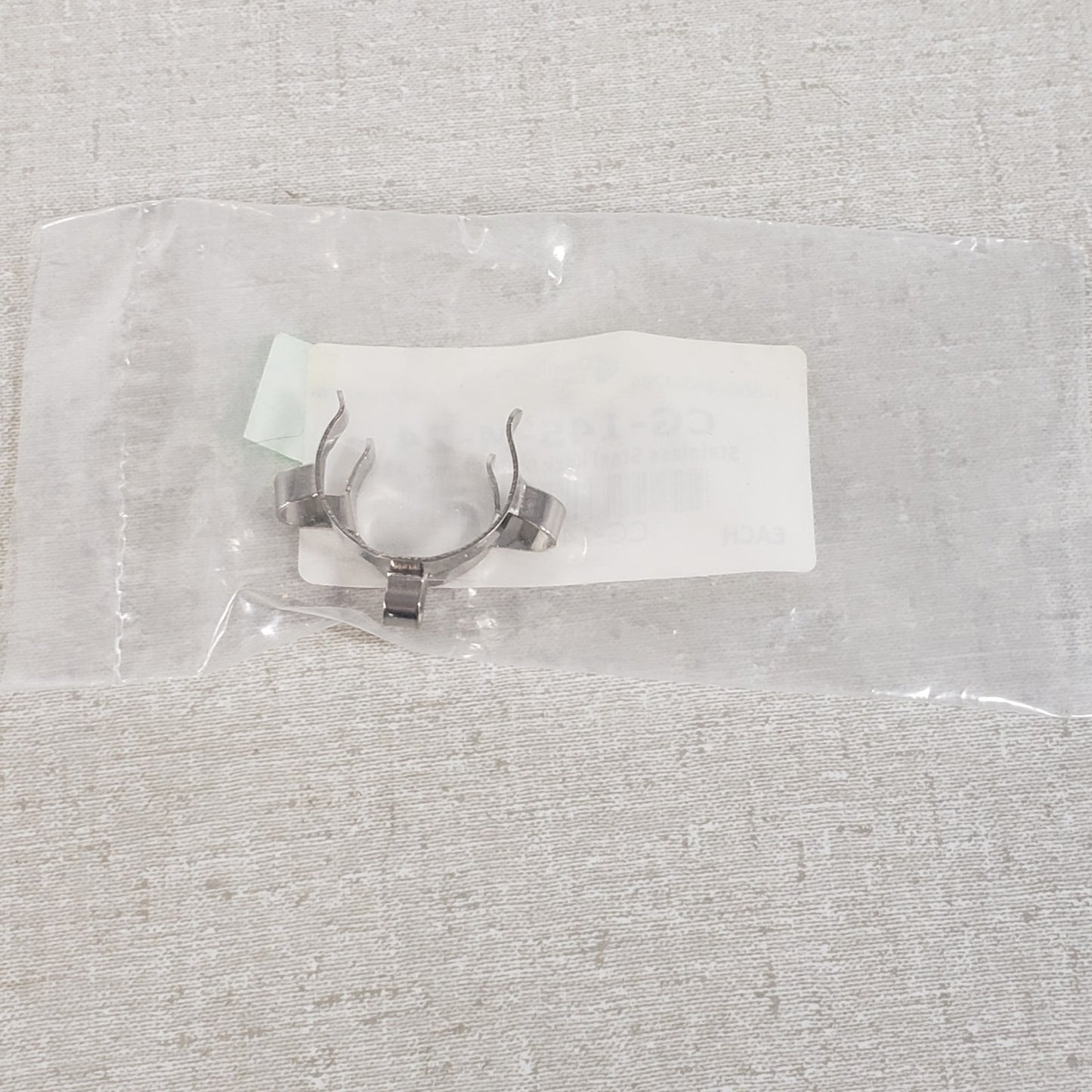 Lot Of 8 Chemglass CG-145-M-24 Stainless Steel Keck Style Clamps Size #24