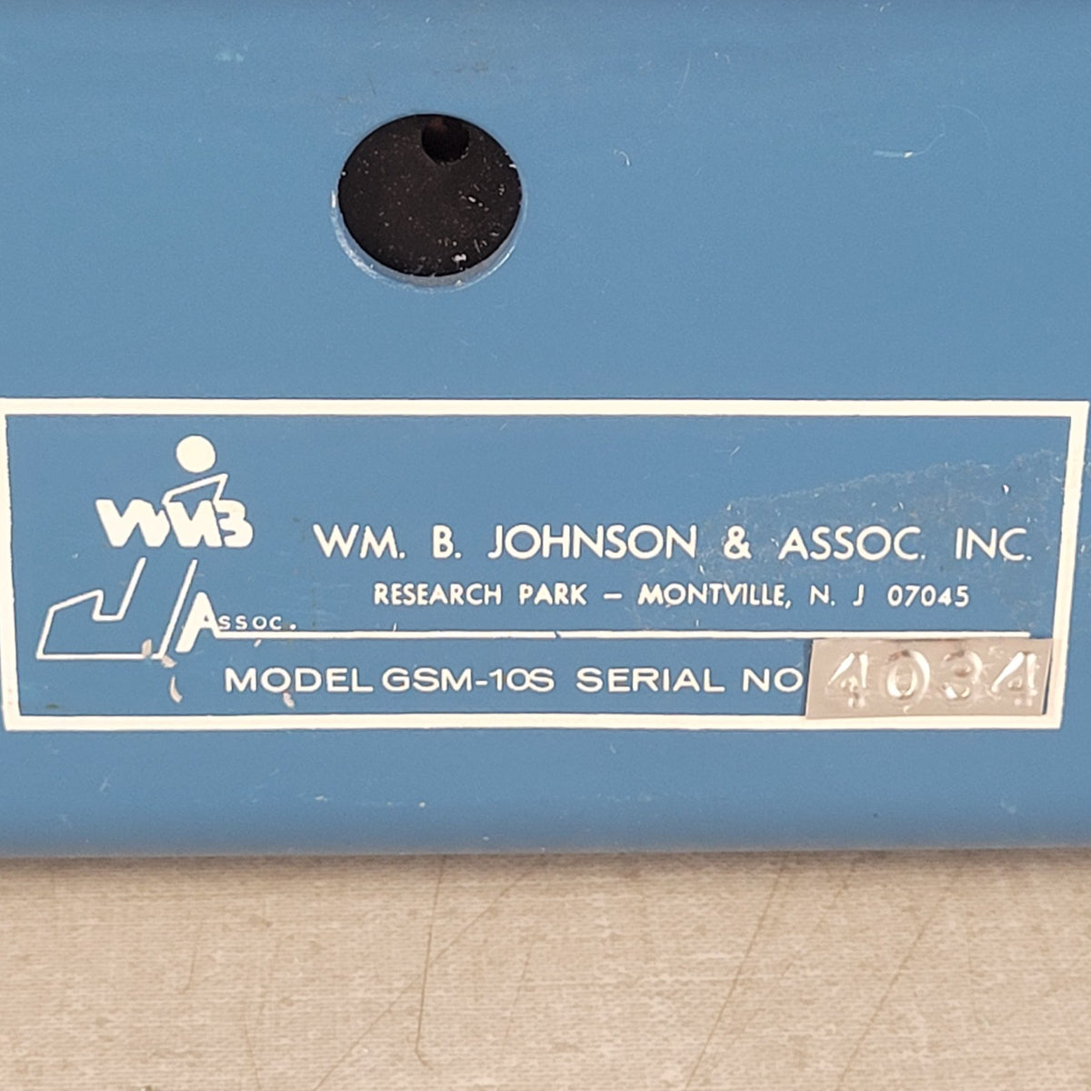 Wm B Johnson GSM-10S Geiger Counter Radiation Survey Meter End Window Probe