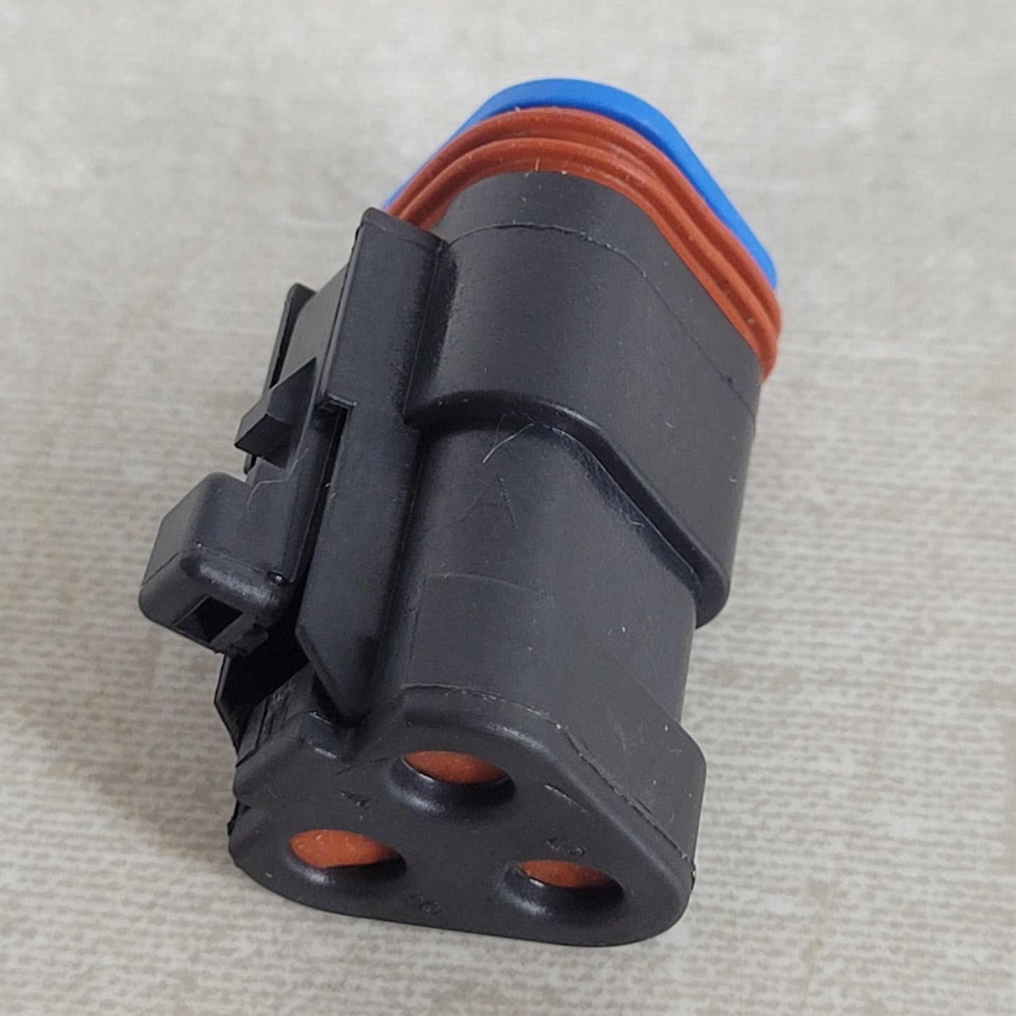2x Deutsch DT06-3S-EP10 3-Way Socket Plug Connectors 120 Ohm Resistor A-B Black