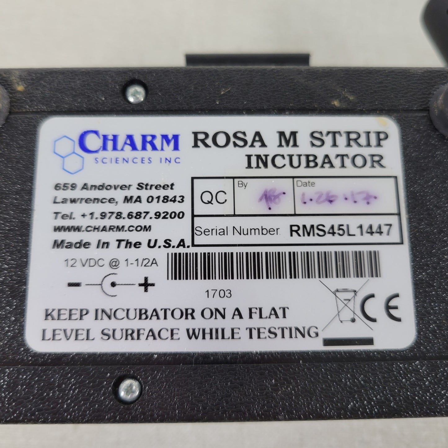 Charm Sciences LF-INC2-2-45 ROSA M Strip Incubator 2-Position 45C 2-Min