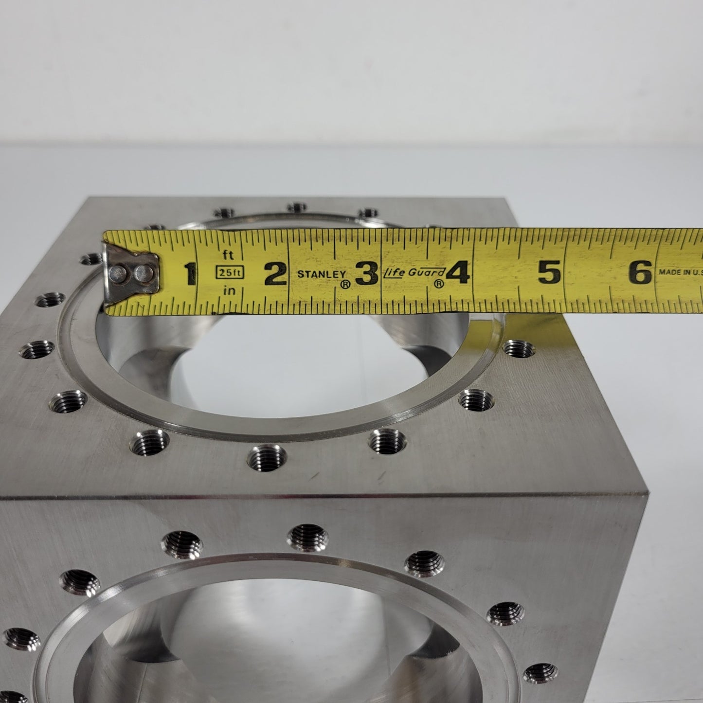 READ** Conflat UHV 6-Way Cube 6" Flange Ultra High Vacuum Chamber 304SS DN100CF