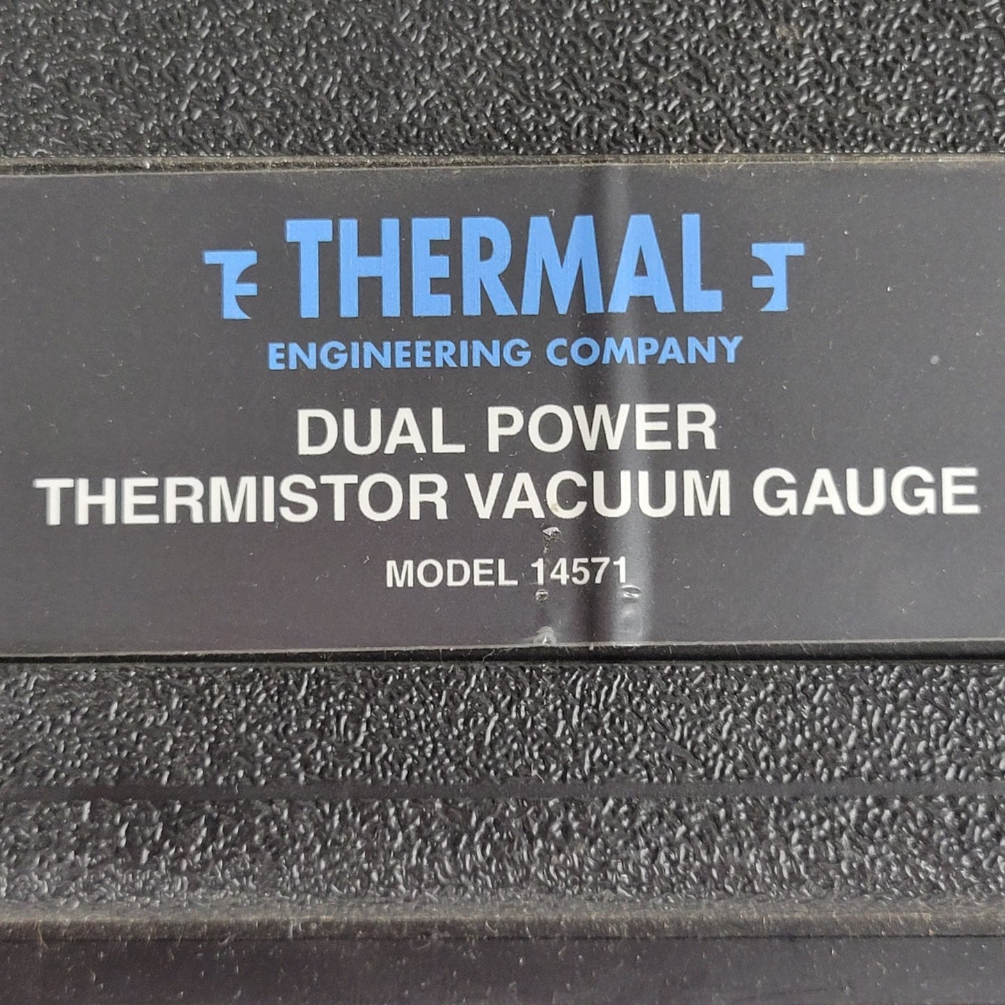 THERMAL ENGINEERING 14571 Dual Power Thermistor Vacuum Gauge, Not Tested