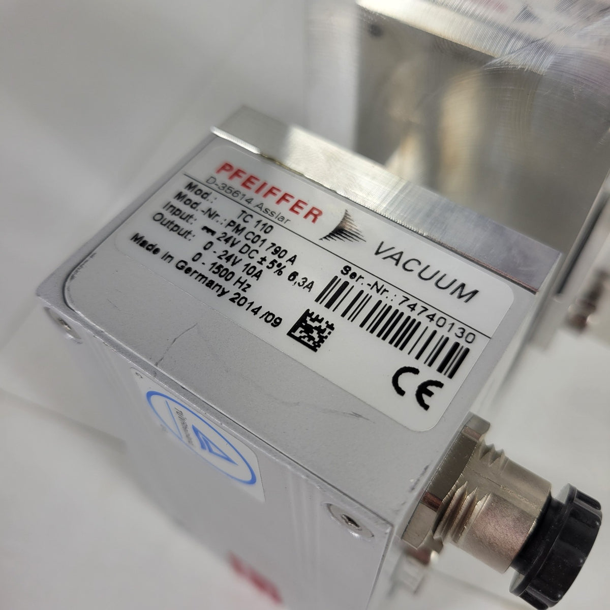 TESTED 6E-6 Torr Pfeiffer HiPace 10 PMP03967A Turbomolecular Turbo Pump TC110