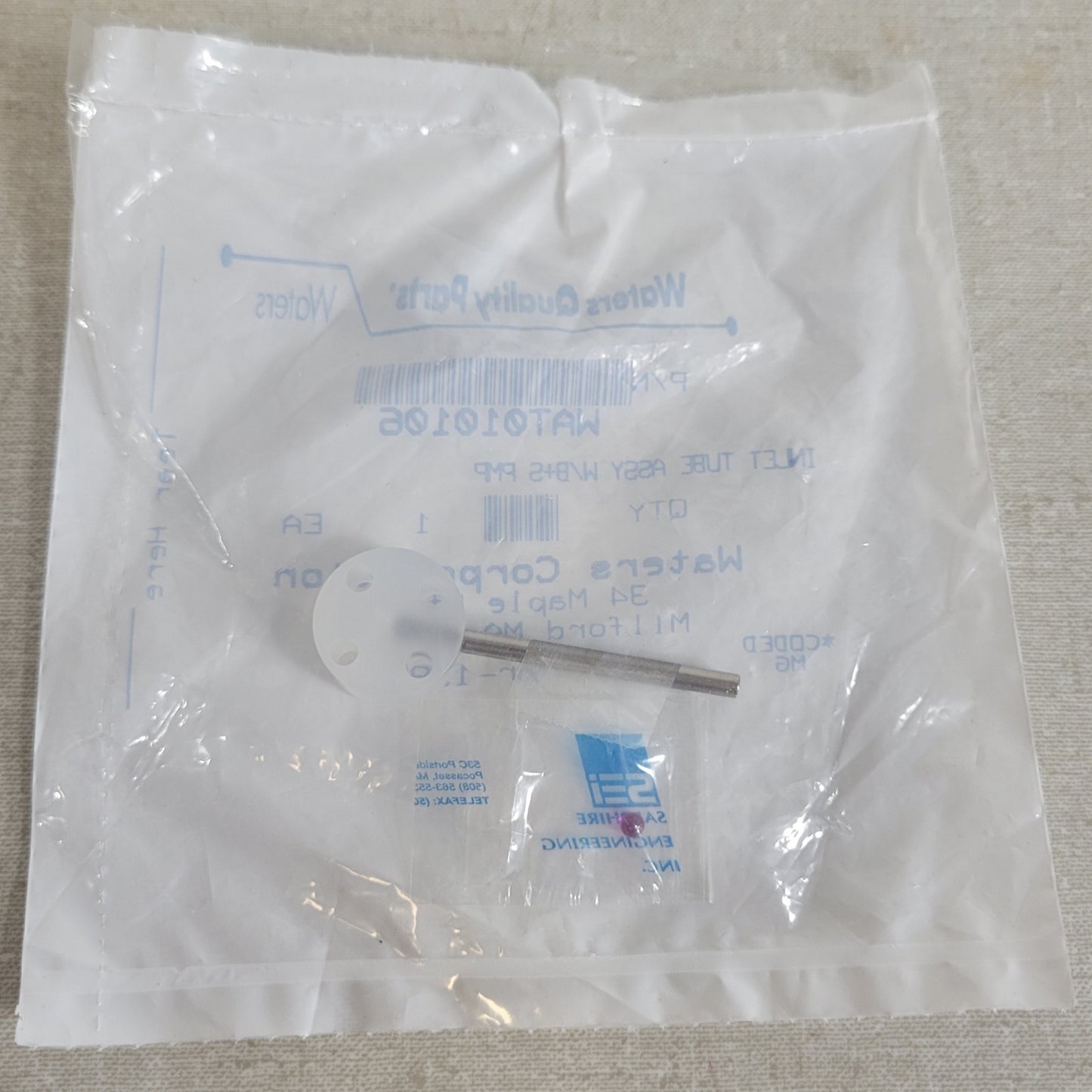 Waters WAT010106 Inlet Tube Assembly With Ball & Seat for HPLC Pump System