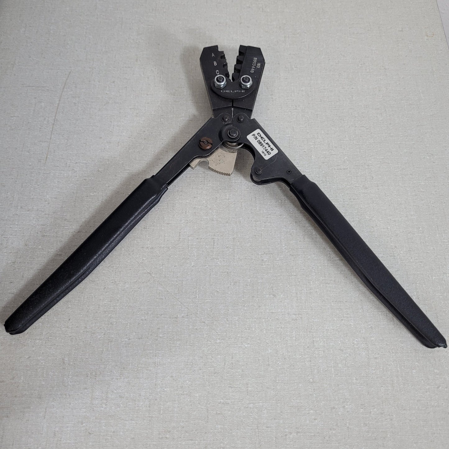 Delphi 08913440 Ratcheting Electrical Terminal Crimp Tool Hand Crimper A B Die