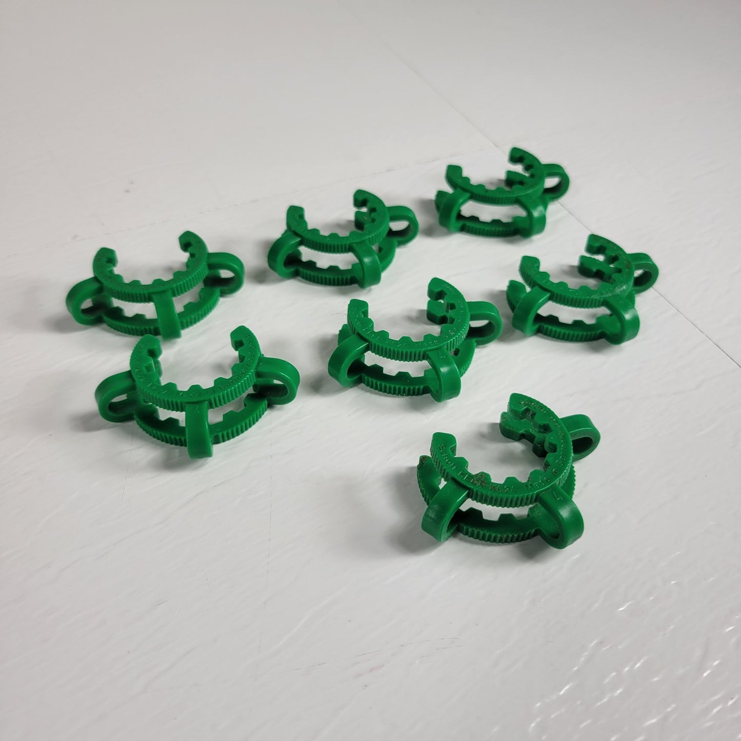 Pack 7 Schott DURAN KECK KC24 Green Clips 24/29 Conical Joints