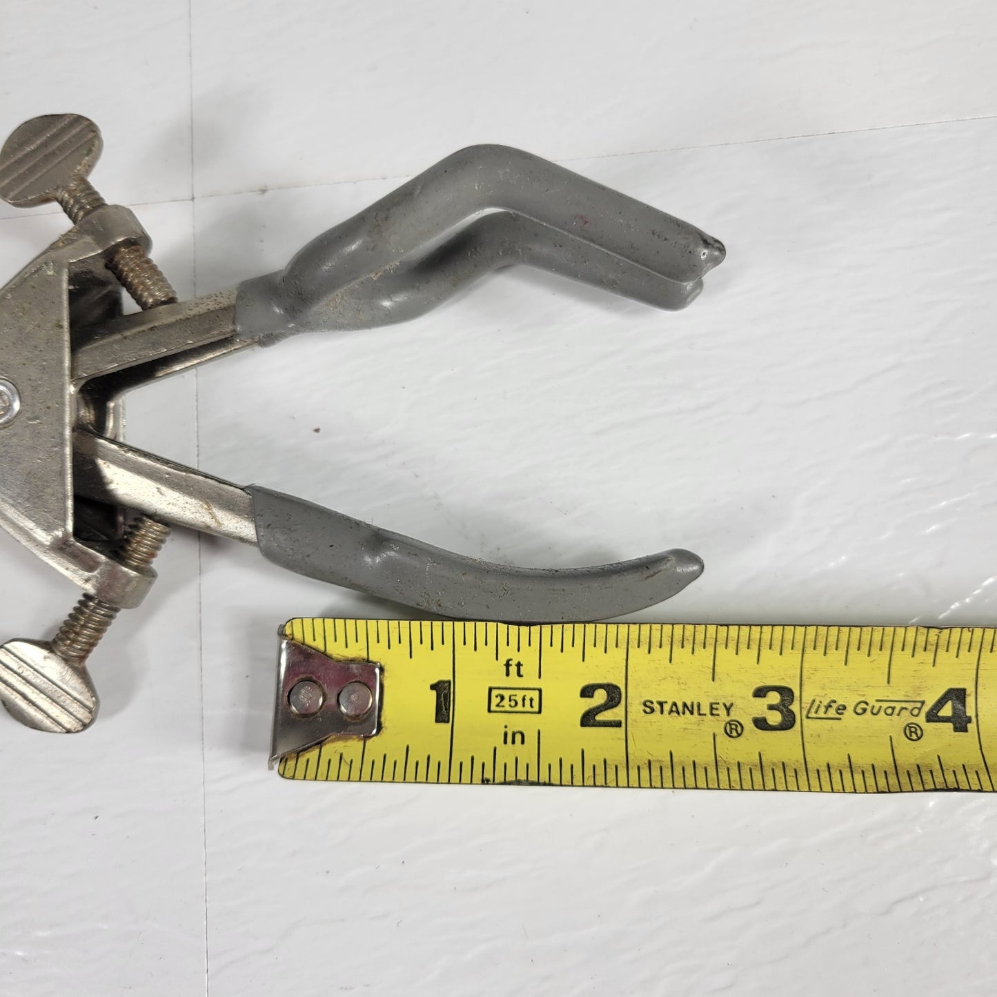 Lot of 10 Large 3-Prong Double Adjustable Lab Clamps 10.75" Long Extension Clamp