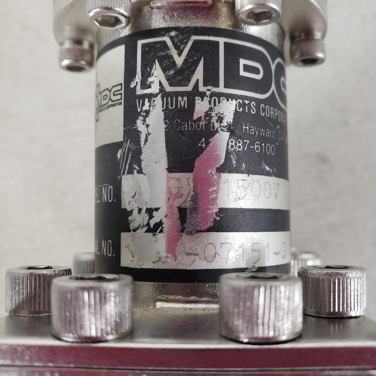 MDC GV-1500V 1.5" Port 2.75" CF DN40CF Manual High Vacuum Gate Valve