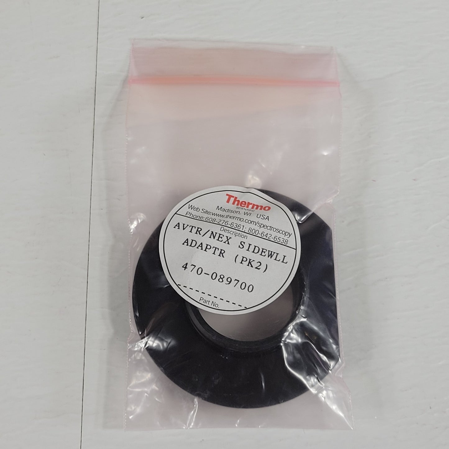 Thermo Nicolet 470-089700 Avatar Nexus FTIR Purge Sidewall Adapters 2pc