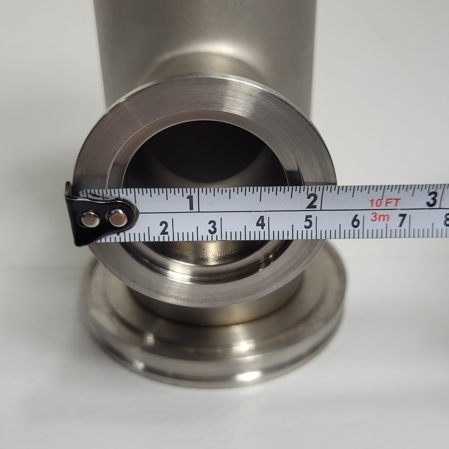 ISO-K63 to KF40 NW40 QF40 3-Way High Vacuum Reducing Tee Stainless Steel