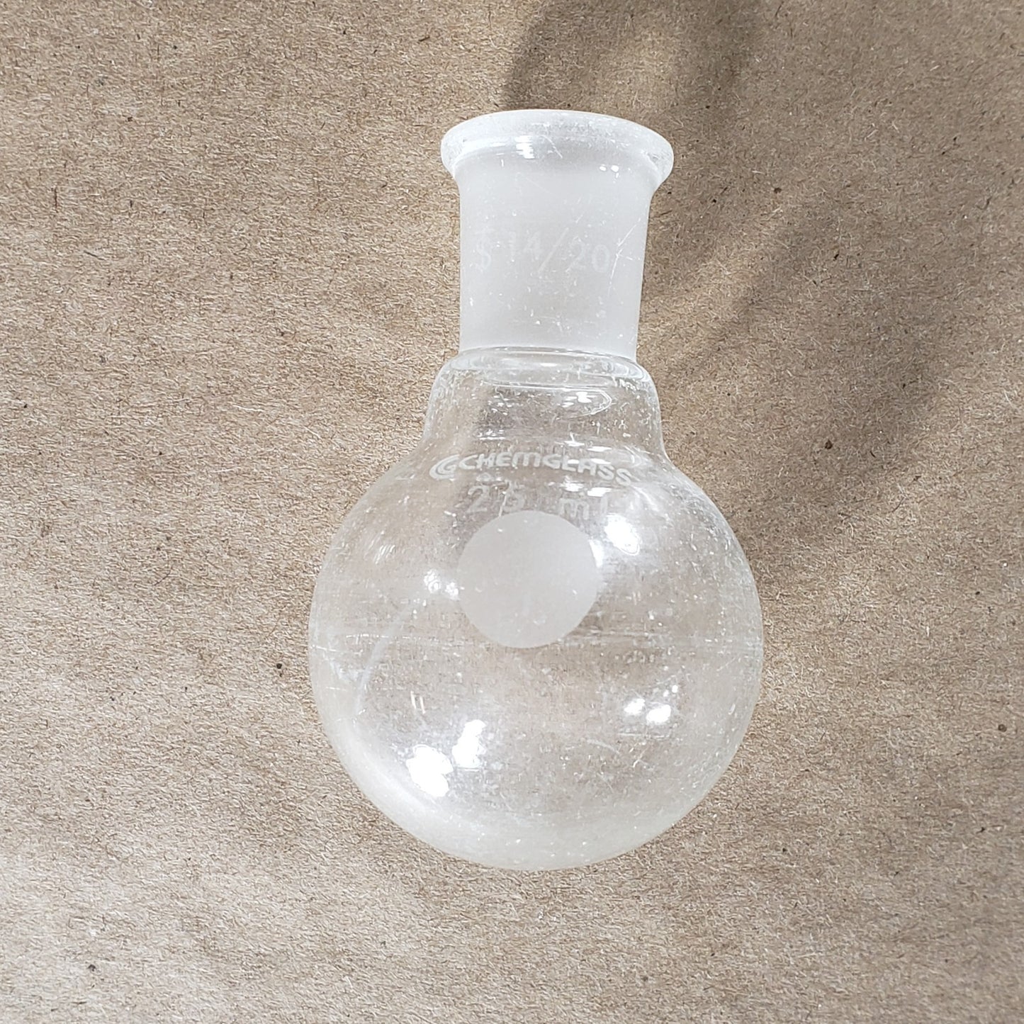 Lot of Chemglass CG-1518-20/90/88/86 Round Bottom Flasks 500/300/250/100/50/25mL