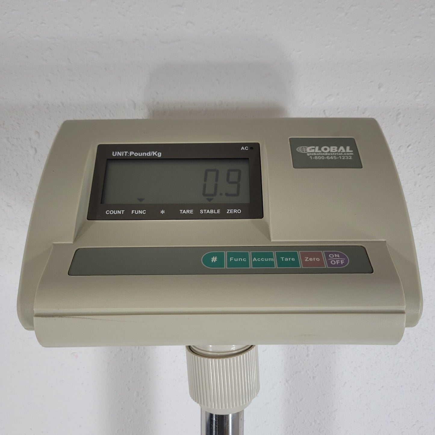TESTED Global Industrial 650lb/300kg Digital Platform Floor Scale New Battery
