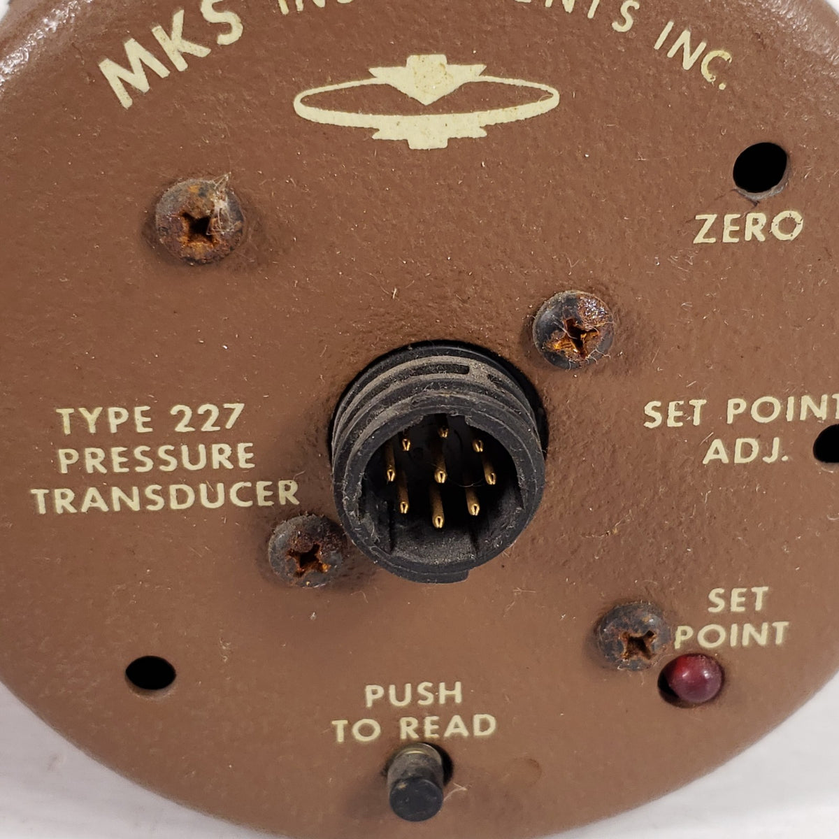 MKS 227AHS-A-10SPPC Baratron 10 Torr Absolute Pressure Vacuum Transducer