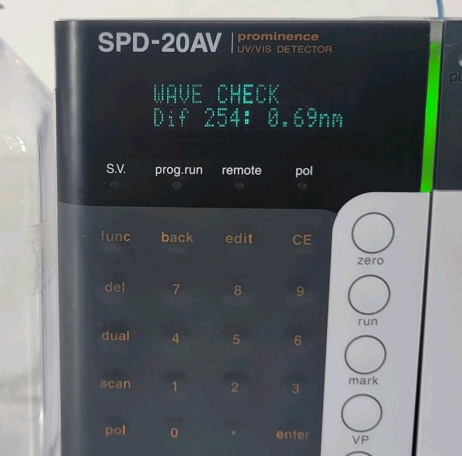 Shimadzu SPD-20AV Prominence UV-Vis HPLC Detector Tested Working w/ Video