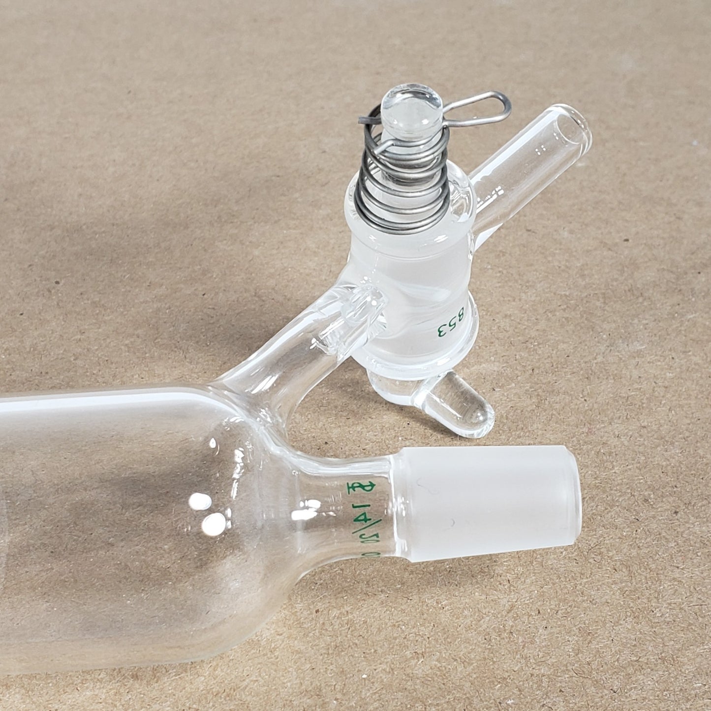 Chemglass AF-0546-04 Double Sided Airfree Schlenk Filter Tube 14/20 Course Frit