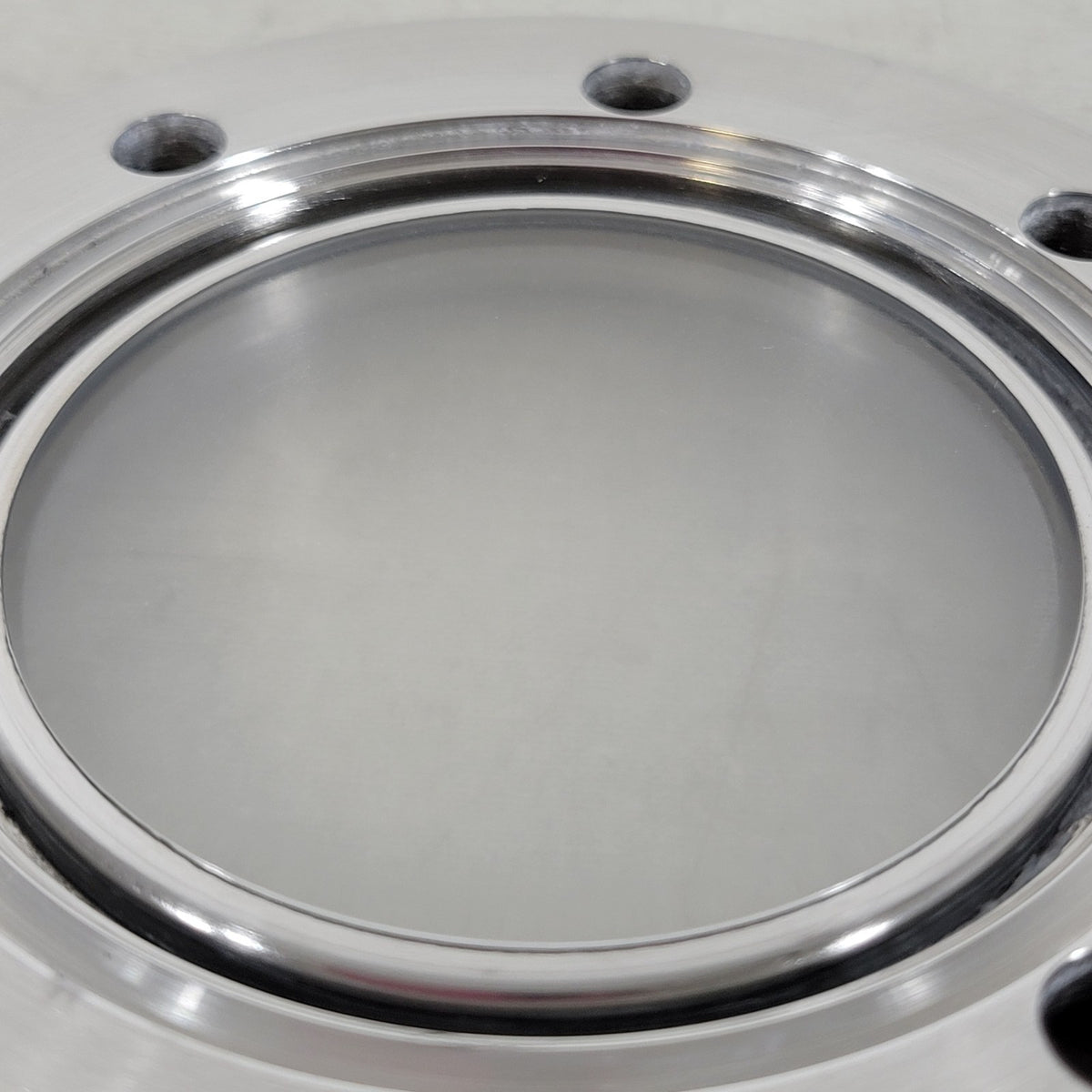 *HAZY* UHV Quartz Viewport 4.5" CF DN63CF ConFlat Stainless Vacuum Flange Ground