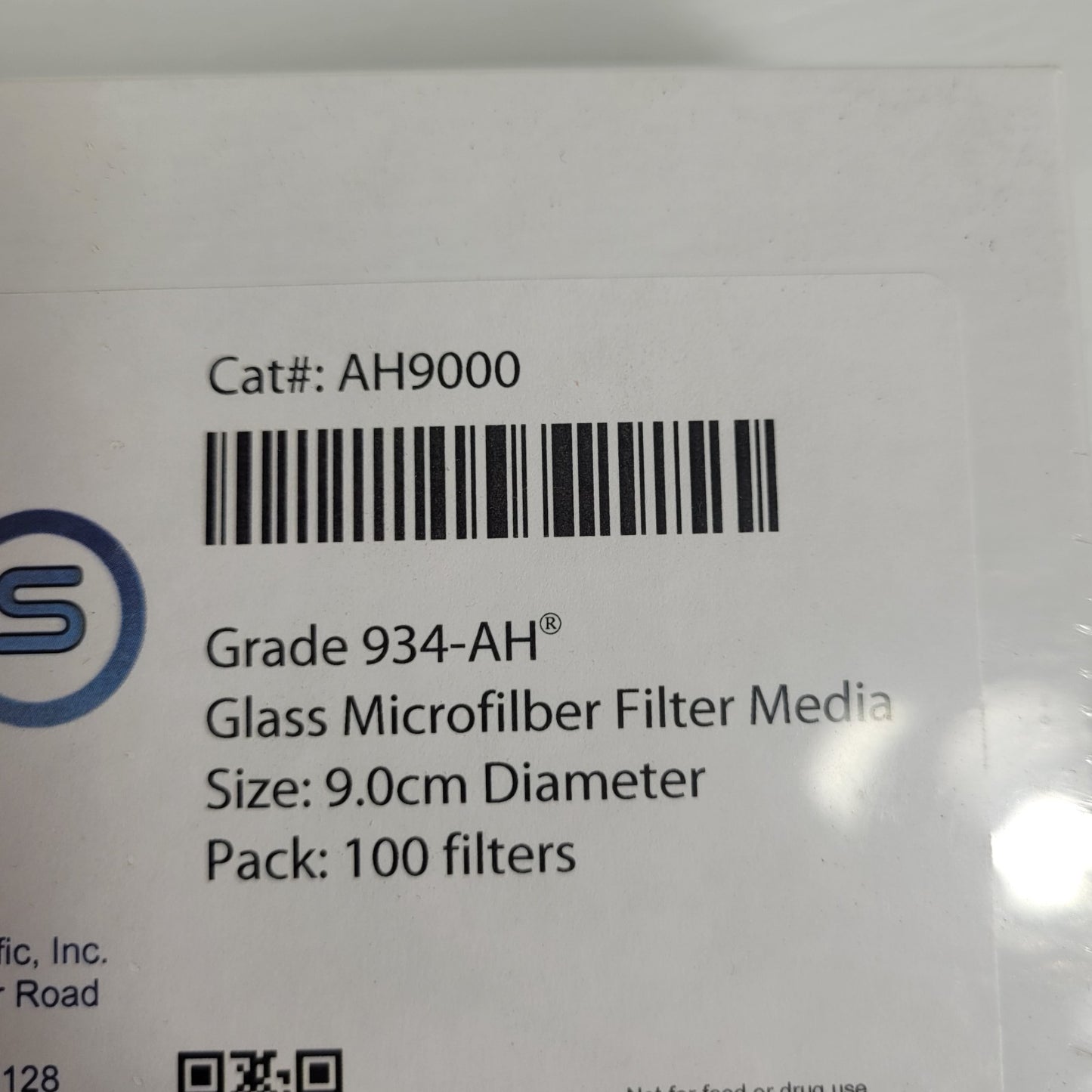 Midland Scientific AH9000 934-AH 90mm Glass Microfiber Filters 100/Pack