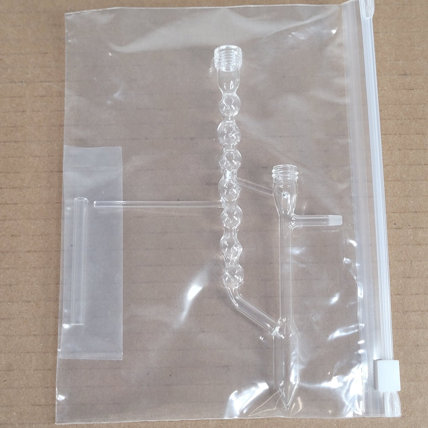 Custom Unbranded Micro-Scale Vigreux/Bulb Style Distillation Condenser #7 Thread