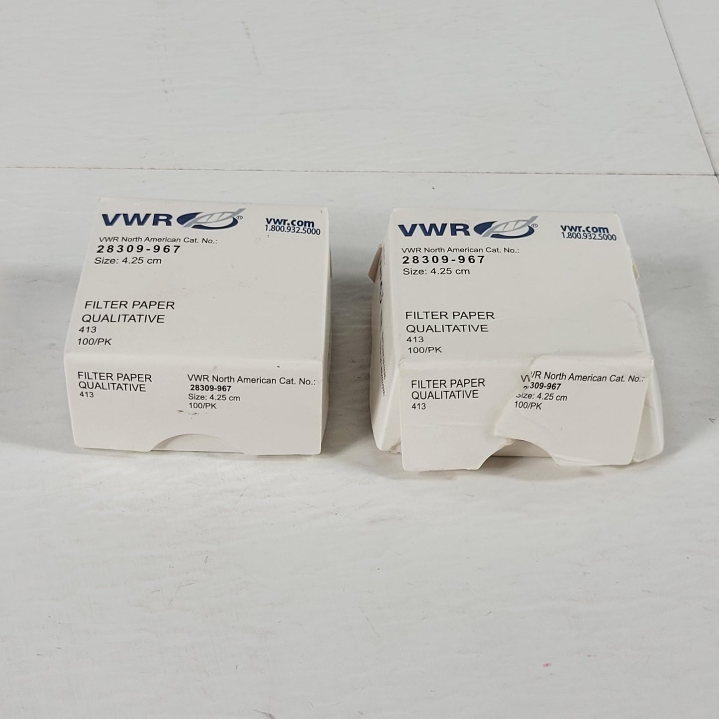 VWR 28309-967 42.5mm Diameter Qualitative Filter Paper, Two Partial 100-Packs