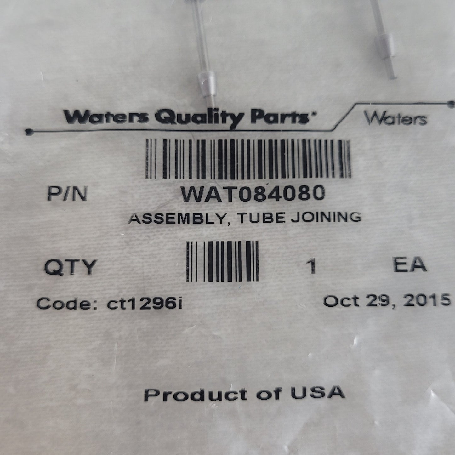 Waters WAT084080 Stainless Steel Column Joining Tube Assembly HPLC Connector