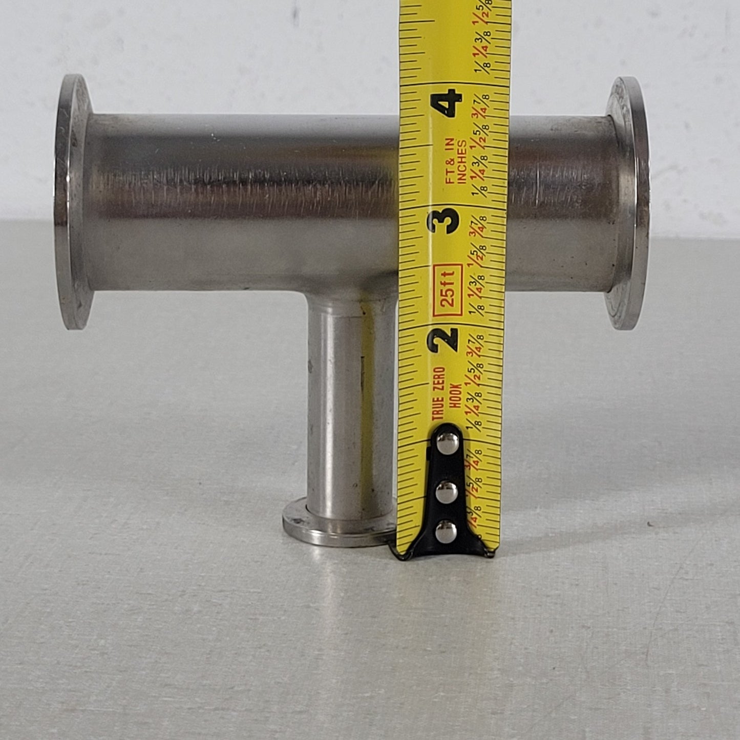 KF40 NW40 Long Tee KF16 NW16 UHV Ultra High Vacuum SS Stainless Reducing Adapter