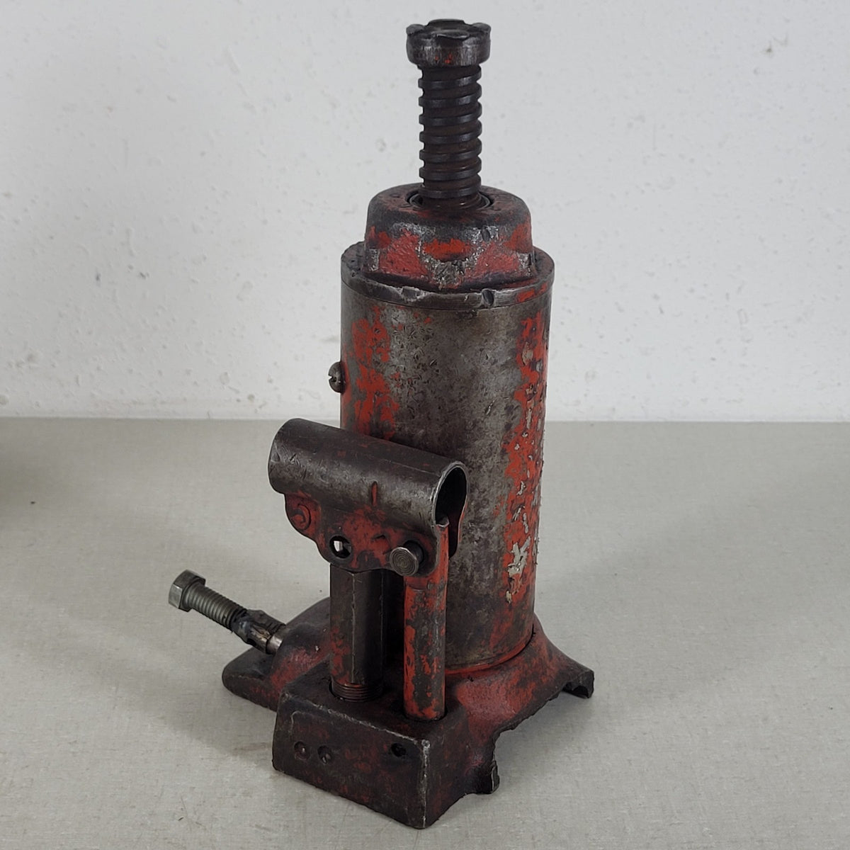 Vintage Hydraulic Bottle Jack Heavy Duty Manual Pump Red Parts / Repair