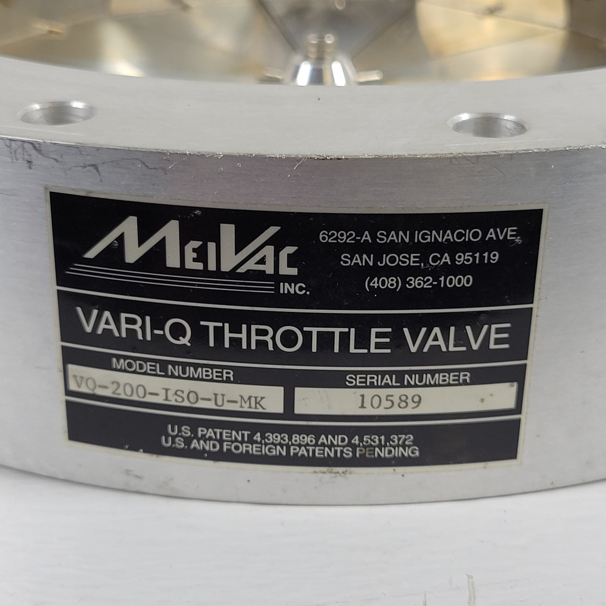 TESTED MKS 153D VQ-200-ISO-U-MK Vari-Q DN200 Vacuum Throttle Valve RS232