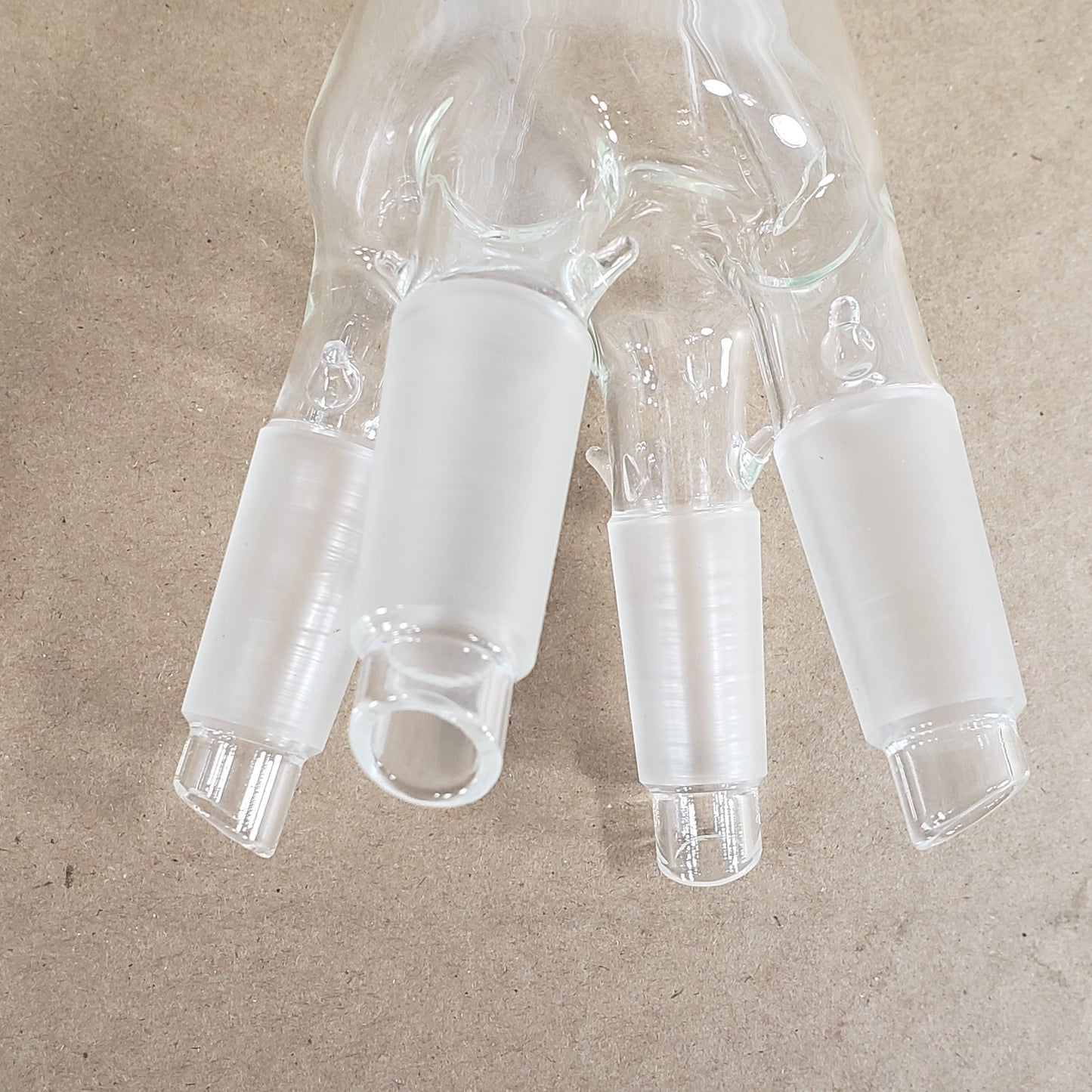 Chemglass CG-1282 4-Way Distillation Receiver Cow & Takeoff Head 24/40