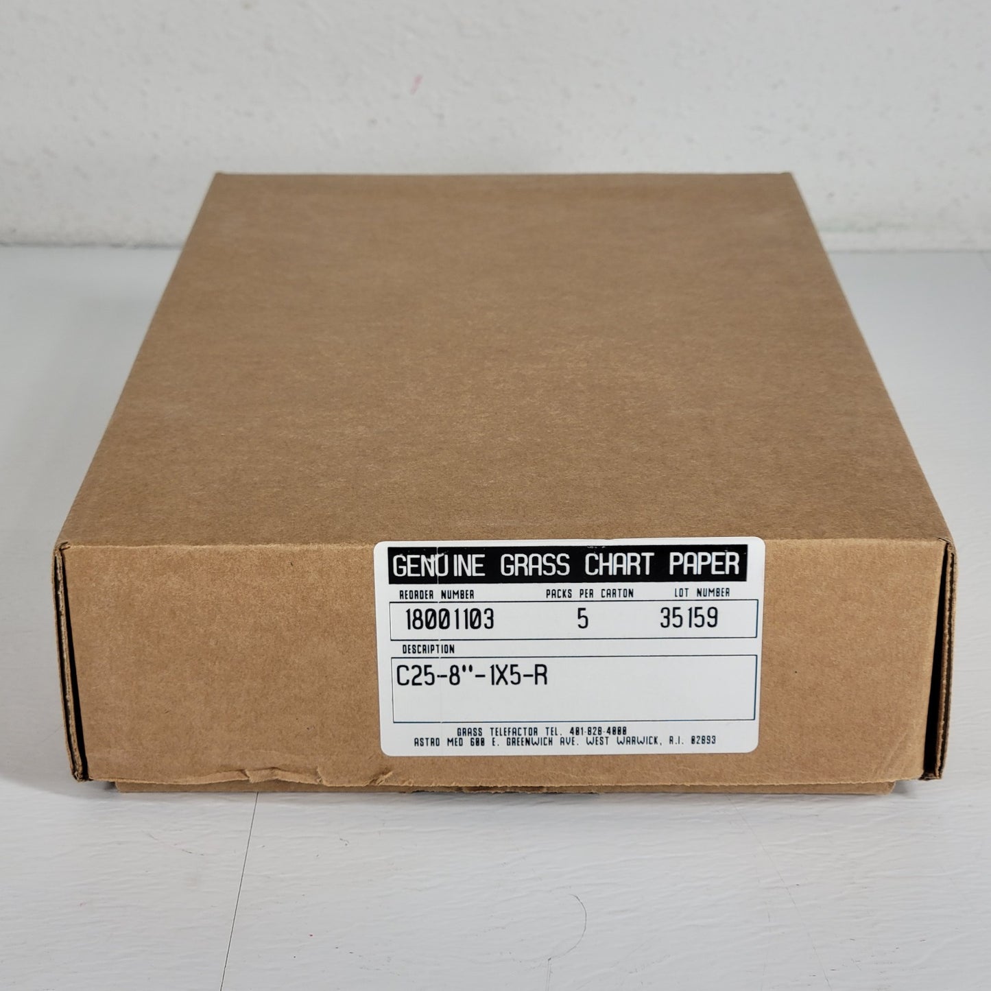 GRASS 35159 Genuine Grass Chart Paper, C25-8"-1x5-R, 8"x12" Chart Paper