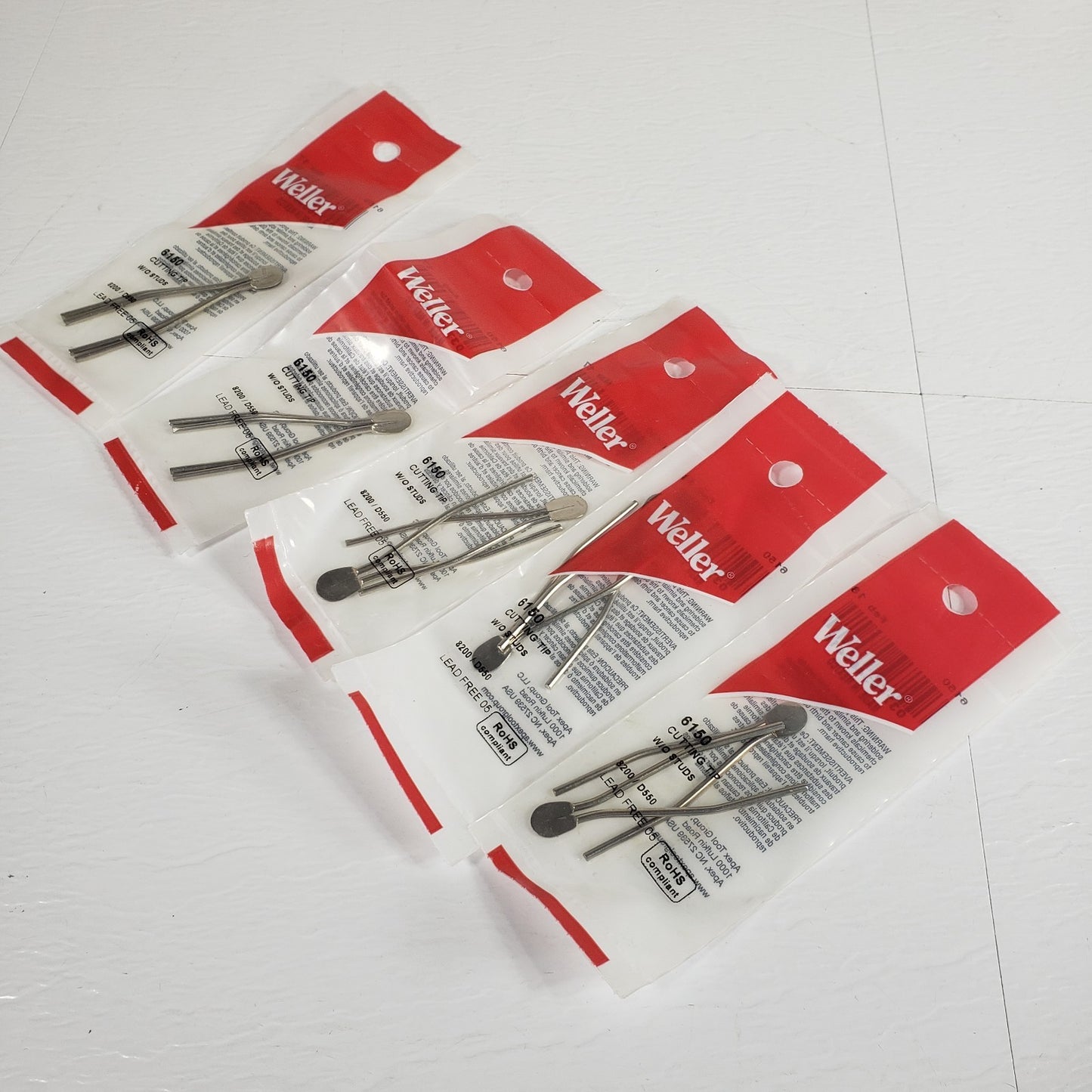 Weller 6150 Cutting Tips Lot of 5 Packs 10 Tips Total 8200 D550 D650