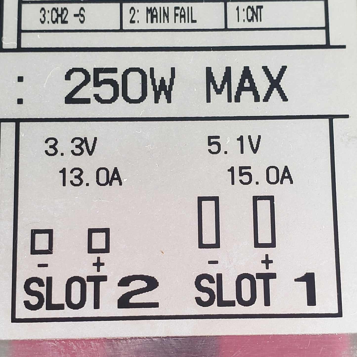 TDK Lambda Alpha 250S MA250S5 250W Power Supply MA2500138B 12v 5v 3.3v 5.1v