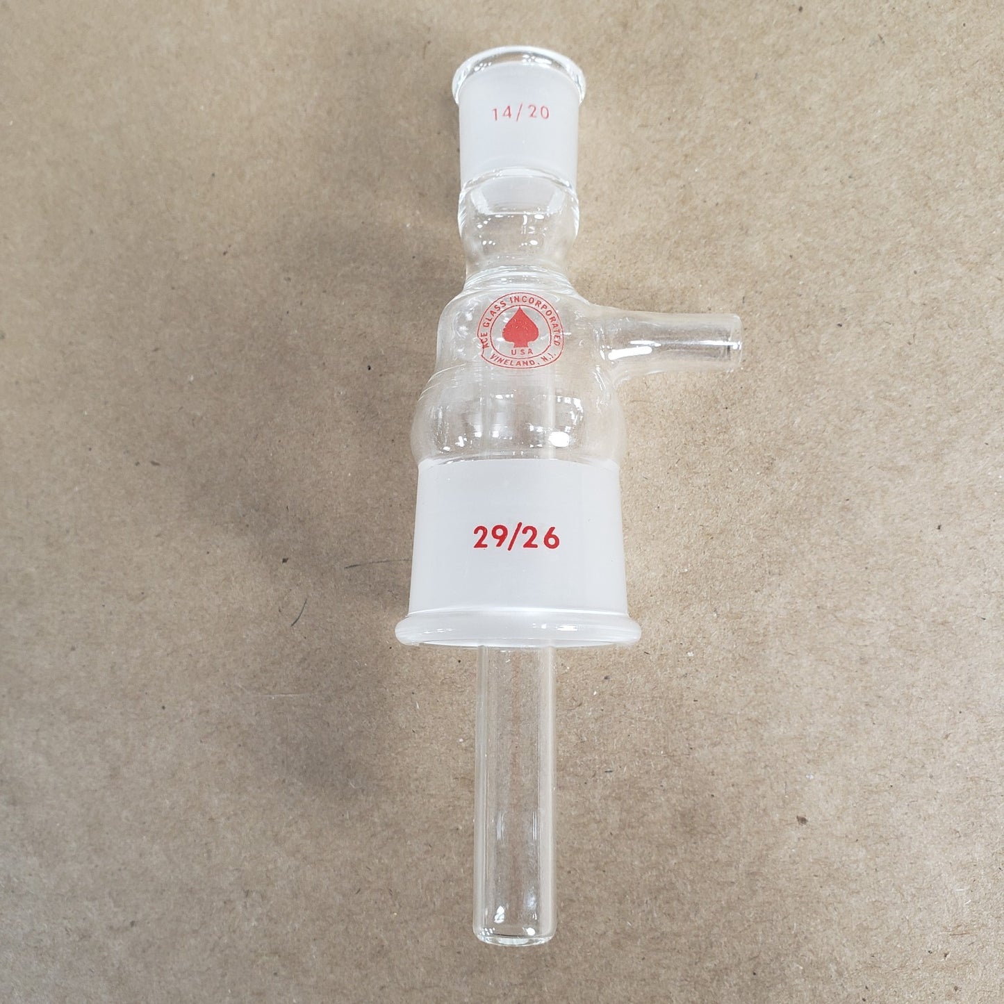 Ace Glass Inc 9546-06 Micro Sublimer Head 14/20 Top 29/26 Bottom Inner Joints