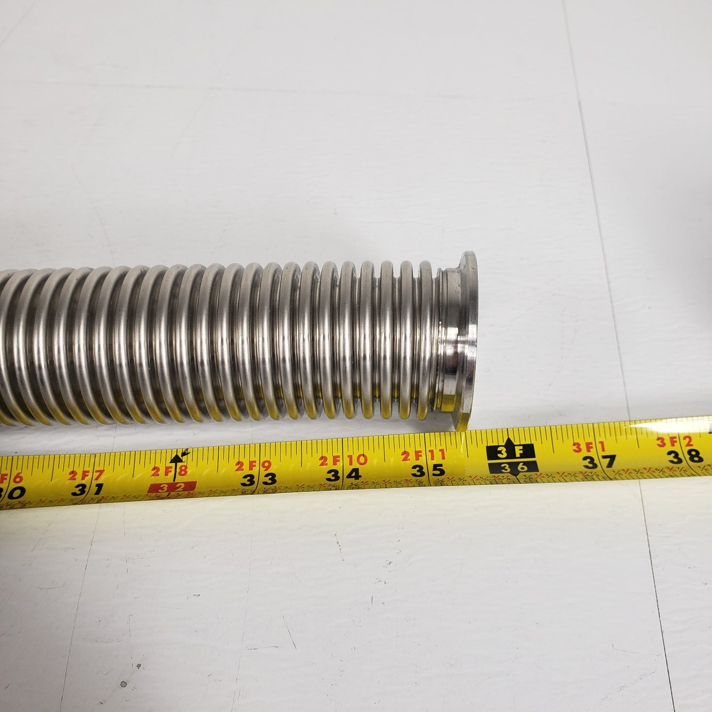 KF40 NW40 QF40 35.5" 900mm Stainless Flexible Bellows High Vacuum Hose