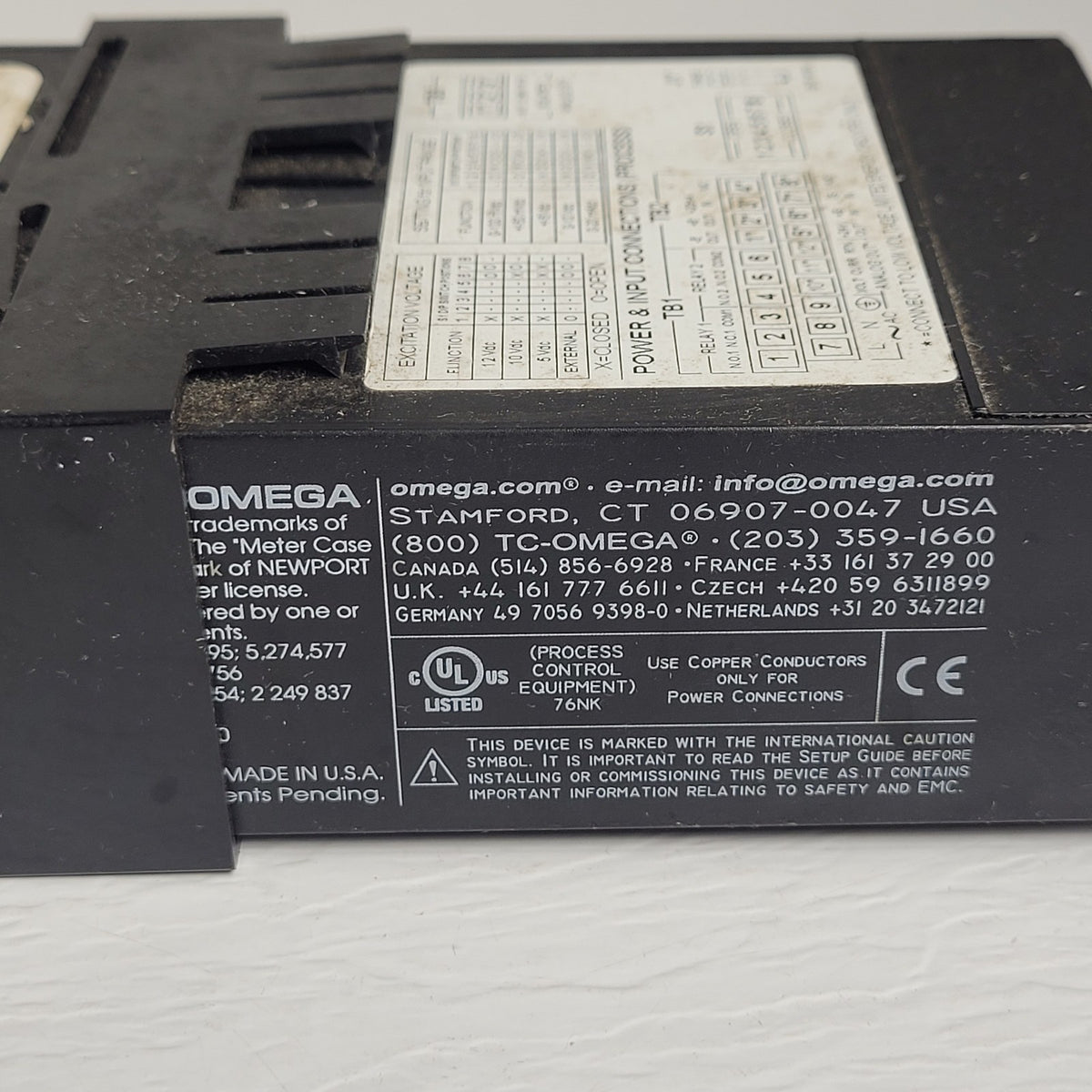 Omega DP25B-E-R-1.2 Digital Process Panel Meter Dual Relay 115VAC