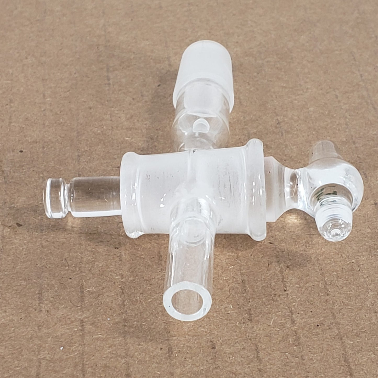 2x Unbranded 14/20 Outer Joint To 3/8" Hose/Straight Tube Adapters w/Stopcocks