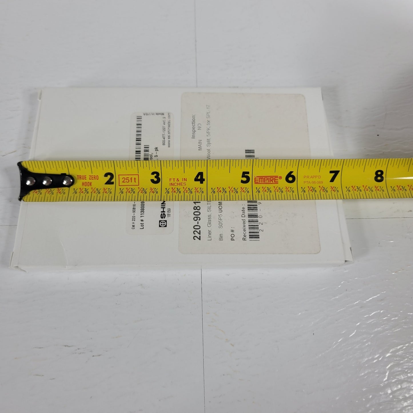 3 Pack Shimadzu 220-90816-01 GC Siltek Deactivated Split Liner with Wool Spl-17