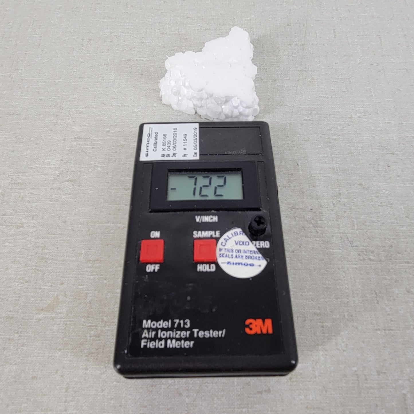3M 713 Air Ionizer Tester Field Meter Electrostatic Discharge ESD Safety