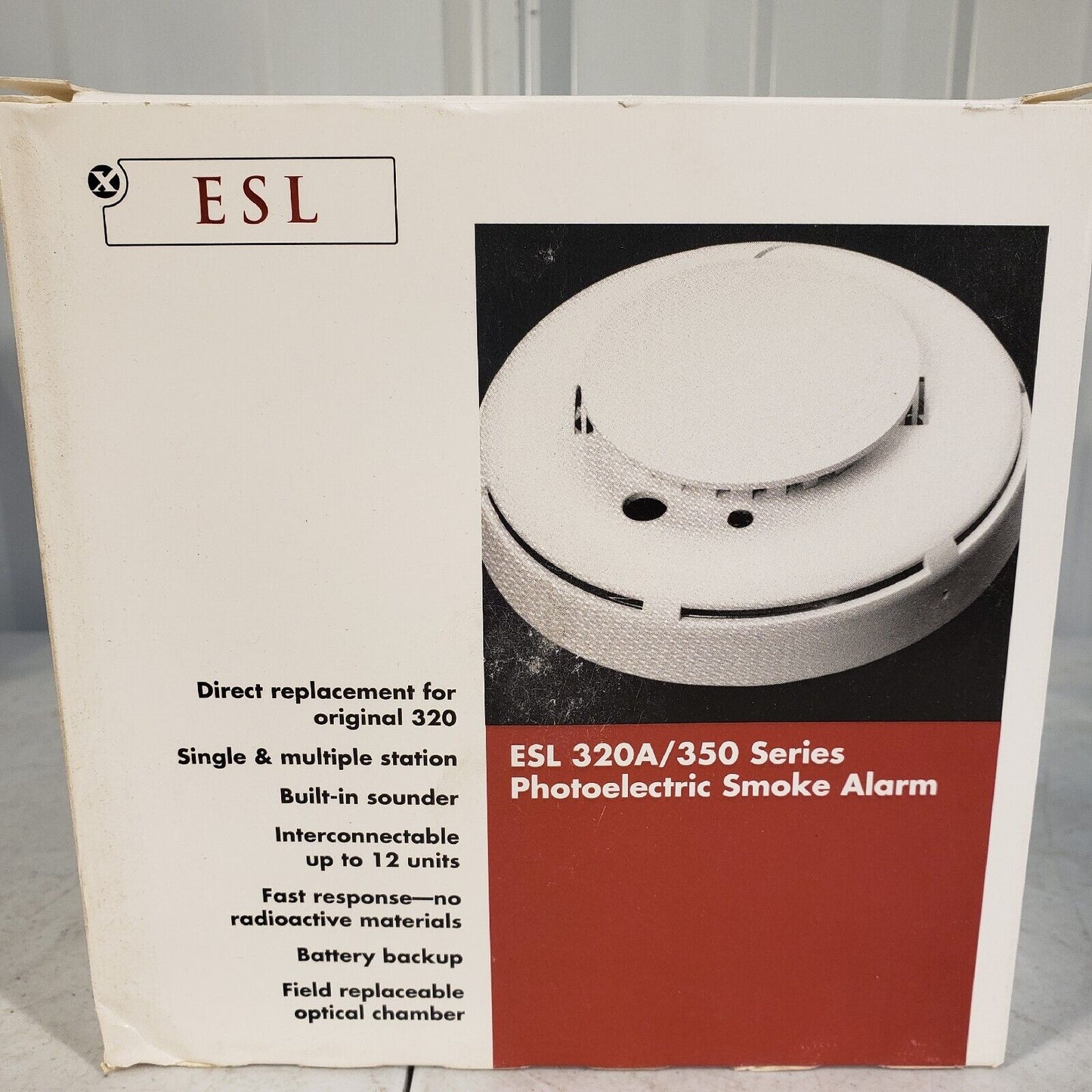 ESL 320ACX Series Photoelectric Smoke Alarm 320ACX 1034238 Rev C