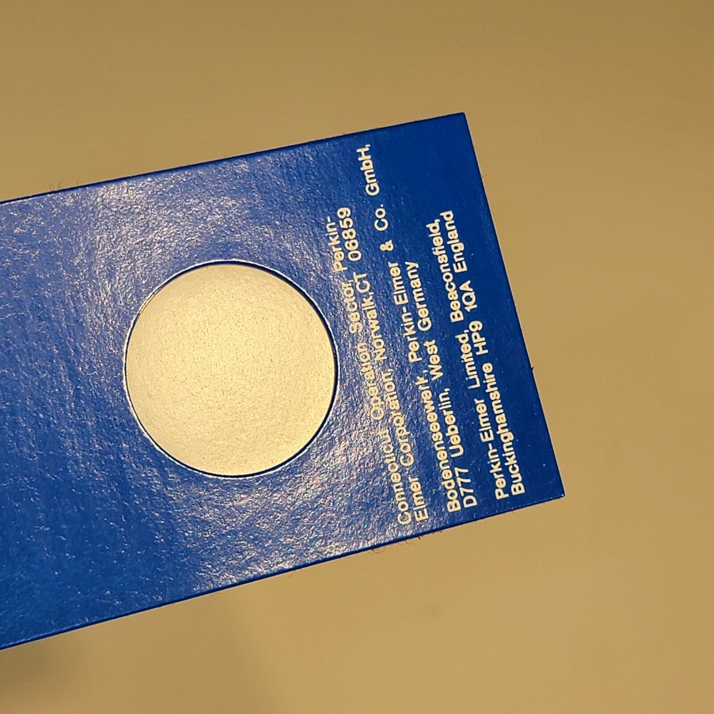 PerkinElmer Infrared FTIR Spectrometer Reference Calibration 0.038mm Polystyrene