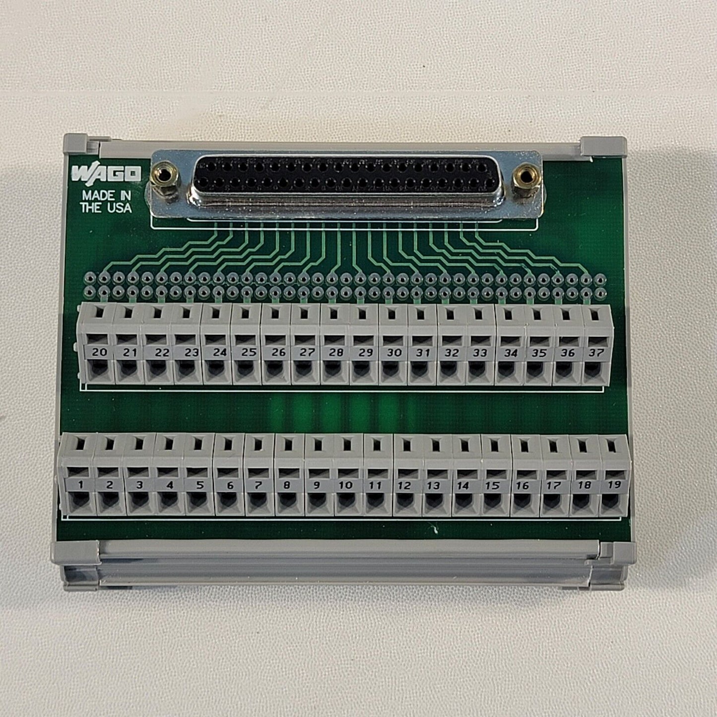 Wago 236 Industrial Rail Wire Breakout DB-37 D-sub 37 Pin DC-37