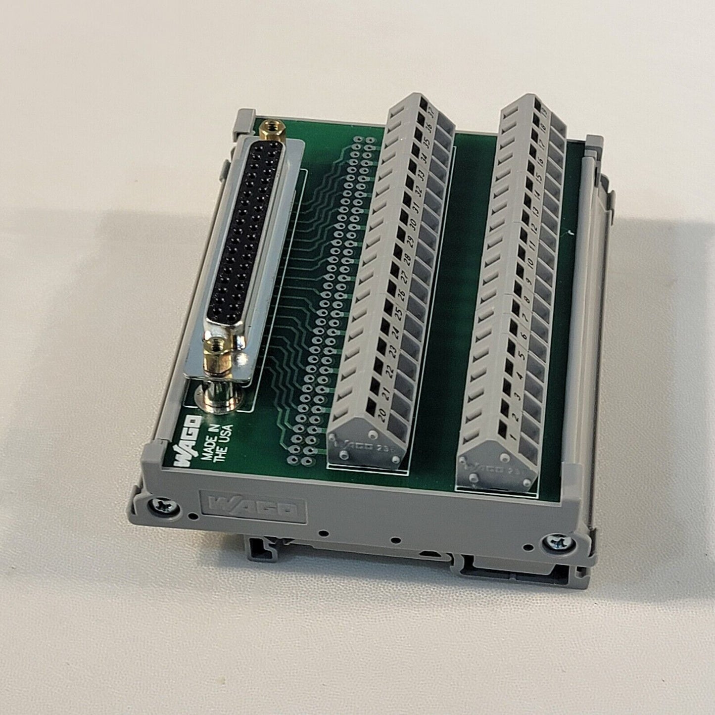 Wago 236 Industrial Rail Wire Breakout DB-37 D-sub 37 Pin DC-37