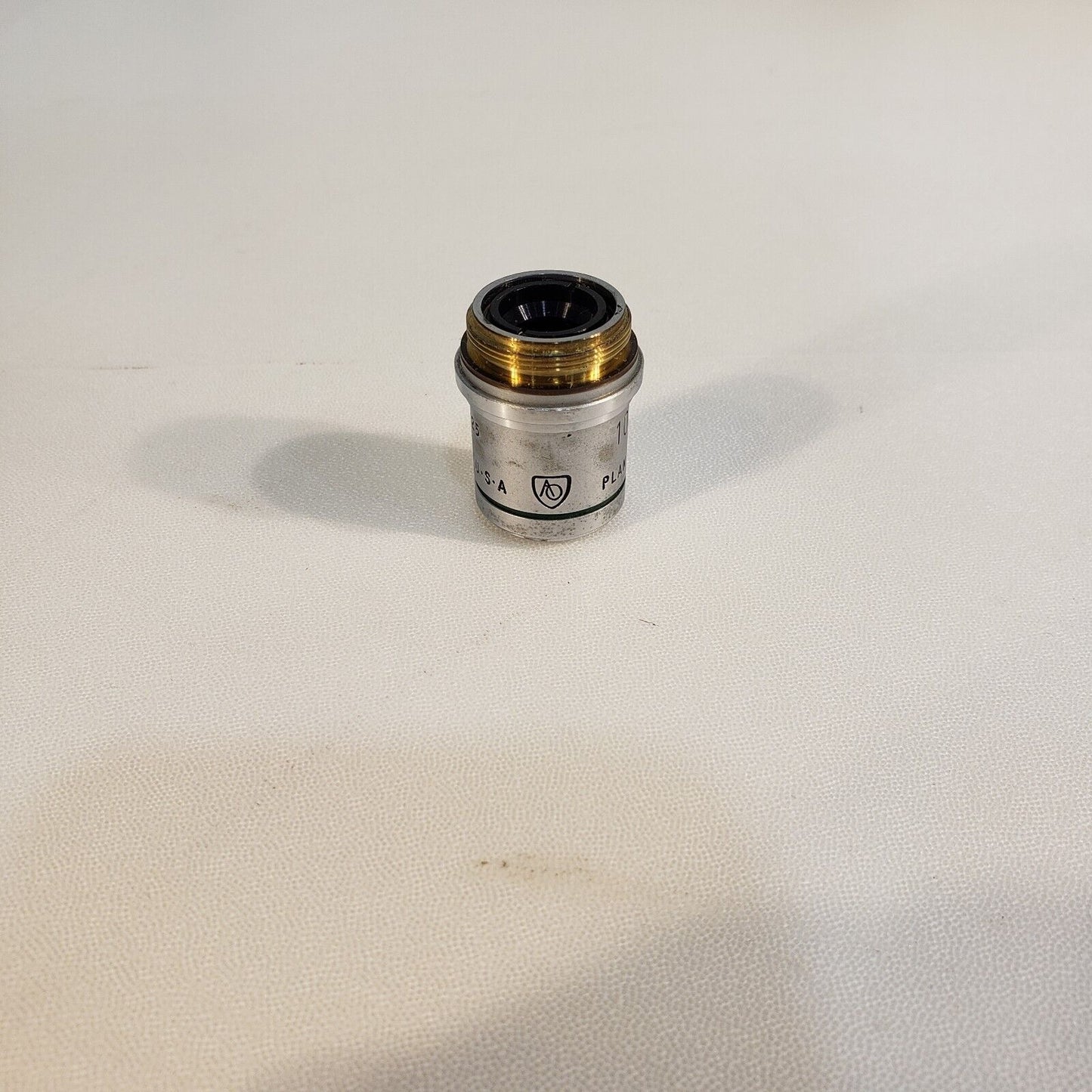 American Optical Plan Achro 10X / .25 Cat. 1019 Microscrope Objective Lens