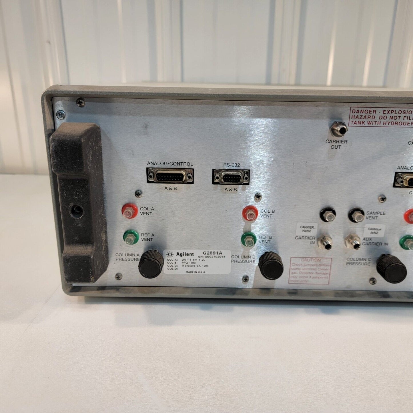 Agilent G2891A Quad Micro GC Portable Gas Chromatograph OV-1 8M 1.2u PPQ 10M Mol
