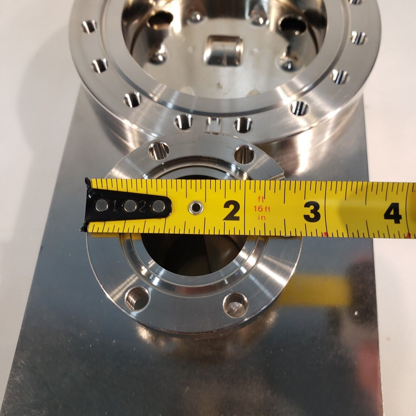 VAT Gate Valve DN100CF 6" OD Conflat Flange Pneumatic Valve High Vacuum w/ Purge
