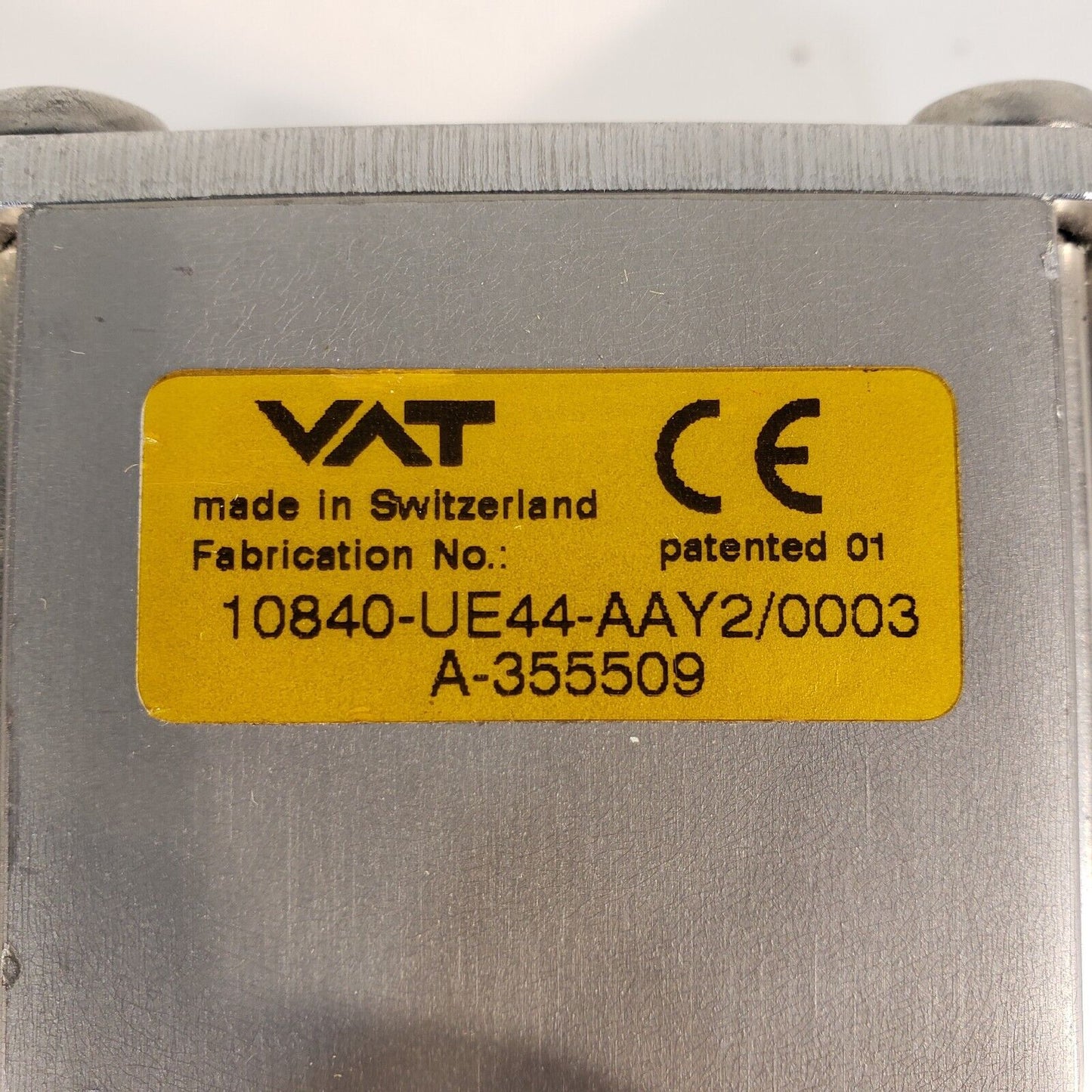 VAT Gate Valve DN100CF 6" OD Conflat Flange Pneumatic Valve High Vacuum w/ Purge